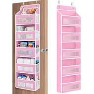 JARLINK Over the Door Organizer for Bedroom, Pantry, Bathroom, 5 Shelf Grey