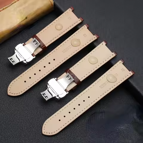 For GC Genuine Leather Watch Band Gucci Guess Gays Notch Watch Strap 20*11mm 22*13mm Men Women