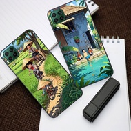 Case for Huawei Nova 7i with village landscape print