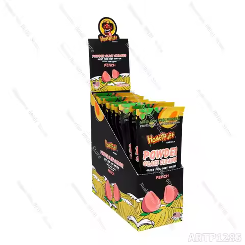 Length 180mm fruit flavor glass bong cleaning powder, packed in an independent self-sealing bag
