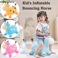 ONLYES Giraffe Bouncy Horse, Thickened Anti-fall Animals Jumping Toys, Creative Inflatable Rubber St