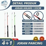 AQUASEA - Joran Pancing HIKARO Super Lentur Warna Hijau Dan Merahahan Fiber Solid