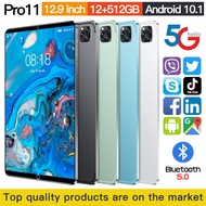 Global Version Pad Pro11 Tablet PC Android 12 12GB 512GB 8800mAh Deca Core WPS 5G WIFI Bluetooth Hot