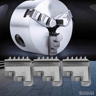 [Bilibili1] 3 Pieces Three Jaw Chuck Jaw, Carbon Steel Lathe Drilling Jaw Internal