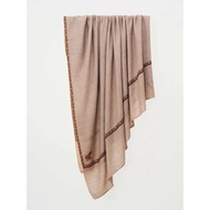 超大尺寸羊絨原色手工刺繡/克什米爾手工披肩100% Pashmina羊絨
