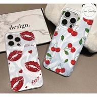 Cute Cherry Kiss Aesthetic Softcase for Xiaomi Redmi A3 A1 A2 8 9A 9C 10A 9T 10 10C 12 12C 13C 13 13