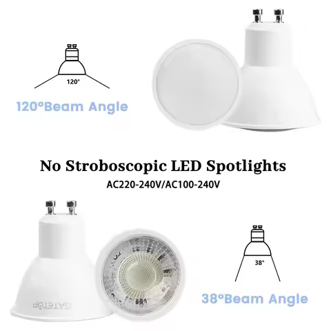 8pcs Hight Lumen GU10 Spotlight 7W 8W 9W LED Bulb GU10 AC220V 120V Replace 30W 50w Halogen Lamp for 