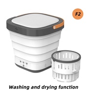 110V 220V Electric Foldable Washing Machine Portable Mini Barrel Laundry Washer For Underwear Sock Baby Clothes Cleaner Travel