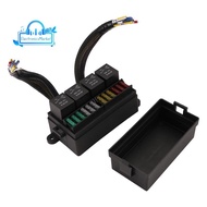 12V Car Fuse Relay Box Pre-Wired Fuse and Relay Box with 4 Relay 12 Way ATC/ATO Fuses Sealed 12V Rel