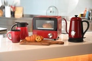 全新！日本品牌goodplus 精緻紅色電烤箱 ！烤土司/可頌/麵包/焗烤