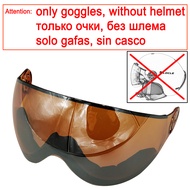 LOCLE Ski Helmet With Goggles Integrated PC+EPS CE Certification Skiing Helmet Women Men Ski Snowboa