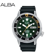 Alba Watch 💯(Ori) AL4349X Men Automatic Silicone Strap / Men Watch / Jam Alba / Jam Tangan Lelaki / 