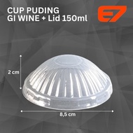 Cup Puding +Tutup 150Ml Dessert Jelly Cup Gelas Pesta (420Pcs)