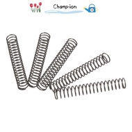 CHAMPIONO 10Pcs Compression Spring, 0.6mm Wire Size 6mm OD Extended Compressed Springs, Practical Si