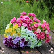 MOLIHA Artificial Flowers, Small Buds Colorful Fake Flowers, Home Decor 21Heads Rose Bouquet Mini Fake Plants