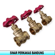 STOP KRAN GATE VALVE KUNINGAN KRAN PDAM MURAH 1/2" DRAT Mirip Onda