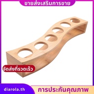 Shot Glass Holder Set-1Oz/30Ml Shot Glass Set Bamboo Shot Glass Holder, 6Pcs Shot Glass Set, Perfect