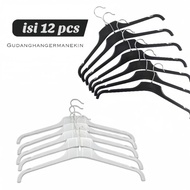 GANTUNGAN (12 pcs) Adult T-Shirt Hangers Distro Clothes Hangers Size 44cm