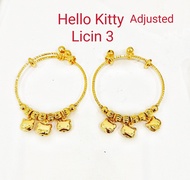 GELANG BUDAK HELLO KITTY ADJUSTED Emas Bangkok