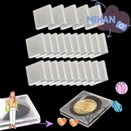 MIHAN 20pcs/pack Coin Capsule Holder,  Adjustable Medal Collection , Storage Box Coin Capsule