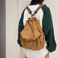ญี่ปุ่นขี้เกียจฮวงจุ้ยล้างผ้าใบกระเป๋าเป้สะพายหลังสำหรับผู้ชายและผู้หญิงความจุขนาดใหญ่กระเป๋าสะพายไหล่เดียว Backpack4.1ขนาดเล็ก