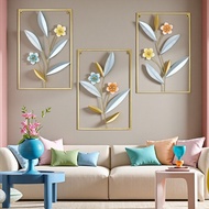 Metal Wall Decor with Square Frame Leaf Art Gold Frame Leaves Artwork Frame Wall Decor Display