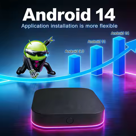 Boxput Q8 TV Box Amlogic SW905Y4 Andorid 11.0 Voice Assistant 2.4G 5G WiFi 4K BT5.0 4GB 32GB Quad Co
