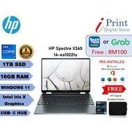 HP SPECTRE X360 14-EA1022TU LAPTOP POSEIDON BLUE  [ INTEL i7- PROCESSOR/ TB SSD/ 16GB RAM /WINDOWS 11]