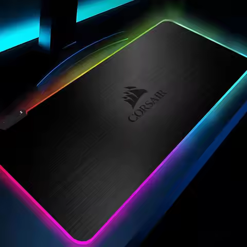 CORSAIR Mouse Pad Rgb Xxl Laptop Mat Gaming Mousepad Backlit Keyboard Gamer Girl Table Pads Desk