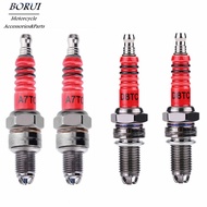 ALLYN Racing Spark Plugs Three Electrode A7TC D8TC For GY6 CG 50 70 110 125 150cc Motorcycle ATV Scooter Dirt Bike Go Kart Motorcycle Accessories