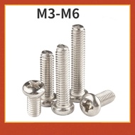 [COD] M3/M4/M5/M6 Phillips Head Screw Nickel-Plated Round