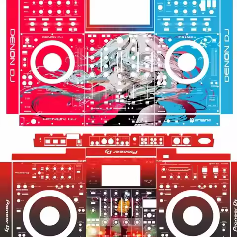 Pioneer XDJ-XZ/RX3/RX2 & Denon Prime4/MCX8000 Controller Protector Skin - Anti-Scratch Vinyl Film St