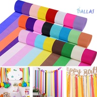[DL]3 Roll Crepe Paper Cuttable Crepe Paper Streamers Backdrop Decor for Wedding