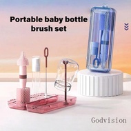 BB Baby Bottle Cleaning Tool 360 Degree Rotate Brush Bristles Storage Box Included