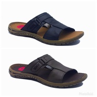 PRIA Men's Sandals kickers Leather Slides Original Quality Casual Slides