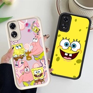 Case for Black Silicone OPPO RENO 2F 2Z A5X 13F 2025 A5 A5i PRO 5G FA-49 SpongeBob SquarePants