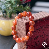 Feng shui bracelet of translucent blood dragon wood with round beads 12mm VT527-12mm-xuongmaydep.200