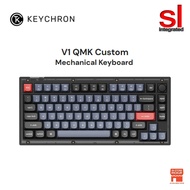Keychron V1 QMK 75% Wired Custom Mechanical Keyboard -Frosted Black (Keychron K Pro Brown Switch)(V1