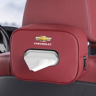 Car Seat Back leather Tissue Box Storage Box Interior Accessories For Chevrolet Optra Trax  Malibuxl