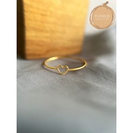 Fledios 916 Gold Ring Pure Minimalist Small Love/Fledios 916 Gold Mini Love Ring Minimalist