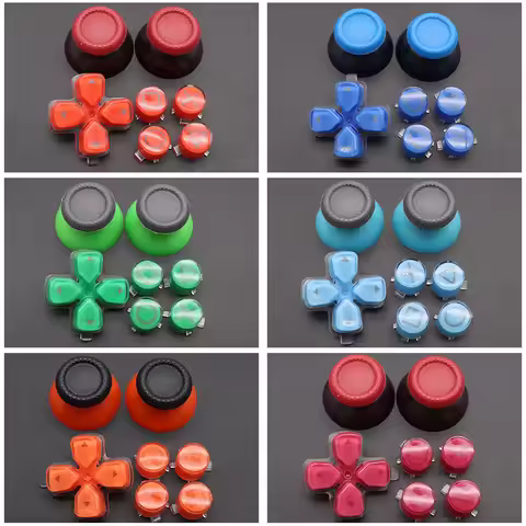 1 Set Plastic Buttons ABXY & D-pad Trigger Buttons For PS5 V1 V2 V3 Game Controller Mushroom Game He