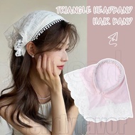 Silk Scarf Triangle Headband - Summer Hair Accessories - Sweet Headwear - Women Hair Band - Girl Hea