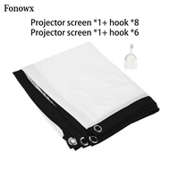 [AbabixaMY] Projector Screen 16 9 Projection Screen Portable Movie Screen Curtain Foldable Wall Moun