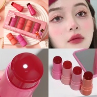 Jelly Blush Stick Moisturizing Natural Non-Stick Lip Cheeks Blush Stick Smooth Brighten Blush