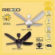 Rezo Ax42 42'' baby fan 5 speed ceiling fan with remote