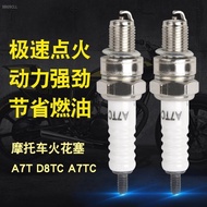 Motorcycle Spark Plug D8TC/A7TC Iridium 110 Scooter Curved Beam Car Universal Burner 125 150 100