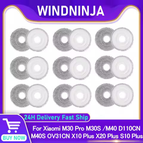 Mop Cloth For Xiaomi M30 Pro M30S /M40 D110CN M40S OV31CN /X10 Plus X20 Plus /S10 Plus S20+ B108GL F