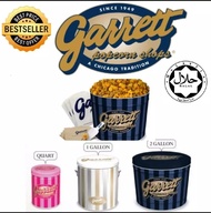 Garrett Popcorn,  2 Gallon Family Tin Size, Macadamia Caramel Crips, Almond Caramel Crisp, Mixed Nuts Caramel Crisp