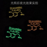 Luminous Velcro Dopamine Molecular Dopamine Creative Armband Laser Engraving Reflective Patch