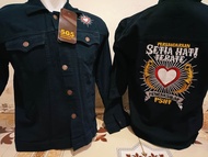 JAKET LEVIS  MOTIF BORDIR TERBARU- JAKET PRIA WANITA PERSAUDARAAN SETIA HATI TERATE-jAKET LEVIS FREE